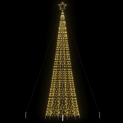 Sapin de Noël à LED avec piquets 1534 LED blanc chaud 500 cm 531152531152