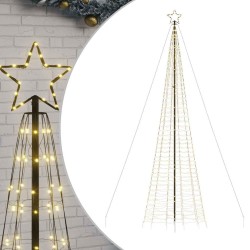 Sapin de Noël à LED avec piquets 1534 LED blanc chaud 500 cm 531152531152