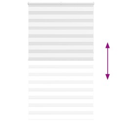 Store zèbre blanc 120x230 cm largeur du tissu 115,9cm polyester 531155531155