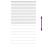 Store zèbre blanc 120x230 cm largeur du tissu 115,9cm polyester 531155531155