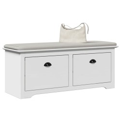 Banc de couloir BODO blanc 114x40x45 cm 531161531161