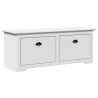 Banc de couloir BODO blanc 114x40x45 cm 531161531161
