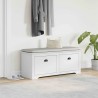 Banc de couloir BODO blanc 114x40x45 cm 531161531161