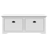 Banc de couloir BODO blanc 114x40x45 cm 531161531161