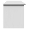Banc de couloir BODO blanc 114x40x45 cm 531161531161