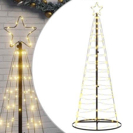 Sapin de Noël à LED 200 LED blanc chaud 180 cm 531163531163