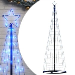 Sapin de Noël à LED 550 LED bleu 300 cm 531165531165