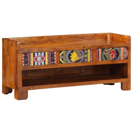 Banc à chaussures avec tiroir Marron miel 100 x 35 x 45 cm 531167531167