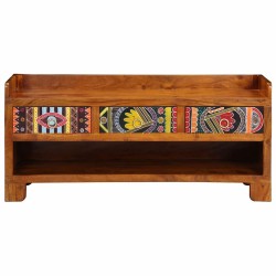Banc à chaussures avec tiroir Marron miel 100 x 35 x 45 cm 531167531167