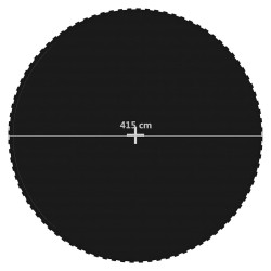 Tapis de saut Tissu Noir pour trampoline rond de 4,57 m 531171531171