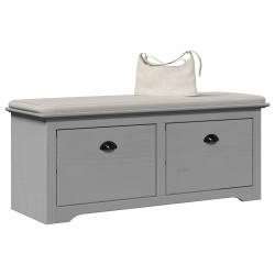 Banc de couloir BODO gris 114x40x45 cm 531178531178