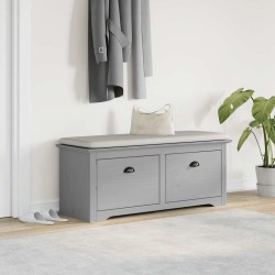 Banc de couloir BODO gris 114x40x45 cm 531178531178