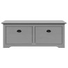 Banc de couloir BODO gris 114x40x45 cm 531178531178