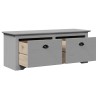 Banc de couloir BODO gris 114x40x45 cm 531178531178
