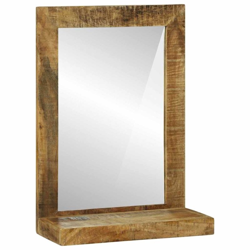 Miroir de salle de bain Marron Bois de mangue massif 531179531179