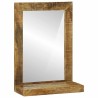 Miroir de salle de bain Marron Bois de mangue massif 531179531179
