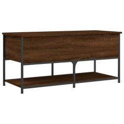 Banc de rangement chêne marron 100x42,5x47 cm bois d'ingénierie 531187531187
