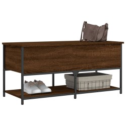 Banc de rangement chêne marron 100x42,5x47 cm bois d'ingénierie 531187531187