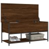 Banc de rangement chêne marron 100x42,5x47 cm bois d'ingénierie 531187531187