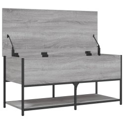 Banc de rangement sonoma gris 100x42,5x47 cm bois d'ingénierie 531188531188