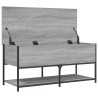 Banc de rangement sonoma gris 100x42,5x47 cm bois d'ingénierie 531188531188
