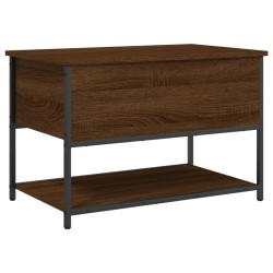 Banc de rangement chêne marron 70x42,5x47 cm bois d'ingénierie 531189531189