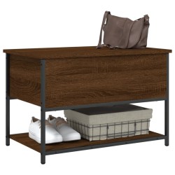 Banc de rangement chêne marron 70x42,5x47 cm bois d'ingénierie 531189531189