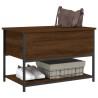 Banc de rangement chêne marron 70x42,5x47 cm bois d'ingénierie 531189531189