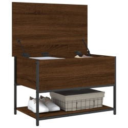 Banc de rangement chêne marron 70x42,5x47 cm bois d'ingénierie 531189531189