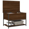 Banc de rangement chêne marron 70x42,5x47 cm bois d'ingénierie 531189531189
