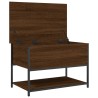 Banc de rangement chêne marron 70x42,5x47 cm bois d'ingénierie 531189531189