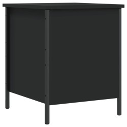 Banc de rangement noir 40x42,5x50 cm bois d'ingénierie 531190531190