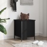 Banc de rangement noir 40x42,5x50 cm bois d'ingénierie 531190531190