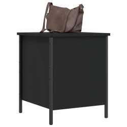 Banc de rangement noir 40x42,5x50 cm bois d'ingénierie 531190531190
