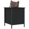 Banc de rangement noir 40x42,5x50 cm bois d'ingénierie 531190531190