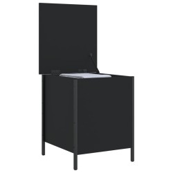 Banc de rangement noir 40x42,5x50 cm bois d'ingénierie 531190531190