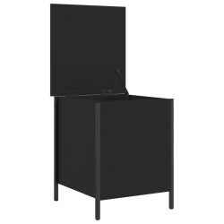 Banc de rangement noir 40x42,5x50 cm bois d'ingénierie 531190531190