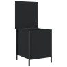 Banc de rangement noir 40x42,5x50 cm bois d'ingénierie 531190531190