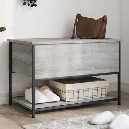 Banc de rangement sonoma gris 70x42,5x47 cm bois d'ingénierie 531191531191