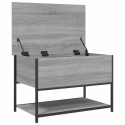 Banc de rangement sonoma gris 70x42,5x47 cm bois d'ingénierie 531191531191