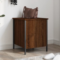 Banc de rangement chêne marron 40x42,5x50 cm bois d'ingénierie 531193531193
