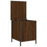 Banc de rangement chêne marron 40x42,5x50 cm bois d'ingénierie 531193531193