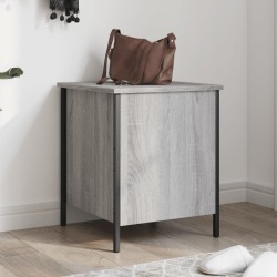 Banc de rangement sonoma gris 40x42,5x50 cm bois d'ingénierie 531194531194