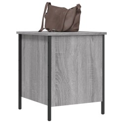 Banc de rangement sonoma gris 40x42,5x50 cm bois d'ingénierie 531194531194