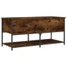Banc de rangement chêne fumé 100x42,5x47 cm bois d'ingénierie 531196531196