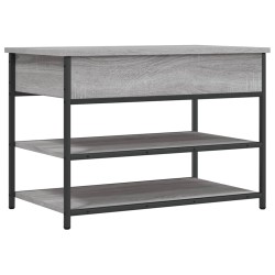 Banc à chaussures sonoma gris 70x42,5x50 cm bois d'ingénierie 531207531207