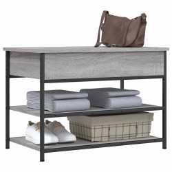 Banc à chaussures sonoma gris 70x42,5x50 cm bois d'ingénierie 531207531207