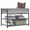 Banc à chaussures sonoma gris 70x42,5x50 cm bois d'ingénierie 531207531207
