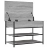 Banc à chaussures sonoma gris 70x42,5x50 cm bois d'ingénierie 531207531207