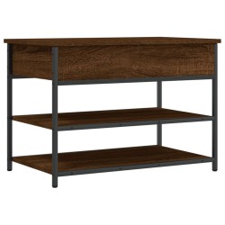 Banc à chaussures chêne marron 70x42,5x50 cm bois d'ingénierie 531208531208